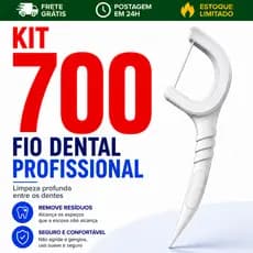 Kit 700, Fio Dental Infantil Ultra Fino em Formato de Arco para Higiene Bucal