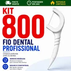 Kit 800, Fio Dental Infantil Ultra Fino em Formato de Arco para Higiene Bucal