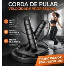 Corda de Pular Profissional 3m Ajustável – Queime Calorias em Casa, Speed Rope para Cardio e CrossFit