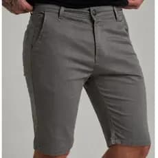 Bermuda Sarja Masculina Brim Esporte Fino Alfaiataria com Lycra Tecido Premium Bolso Embutido