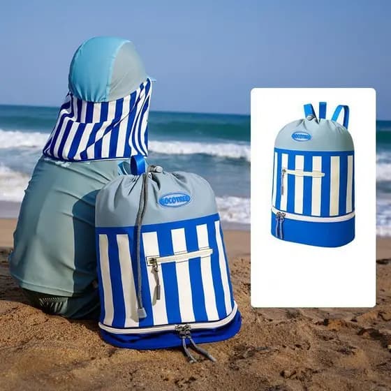 Mochila Saco Infantil Impermeável com Compartimento para Calçados – Ideal para Natação e Esportes LD