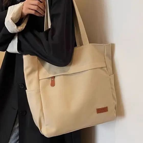 Bolsa Tote Mini Feminina Minimalista com Porta-Notebook Executiva Trabalho e Faculdade