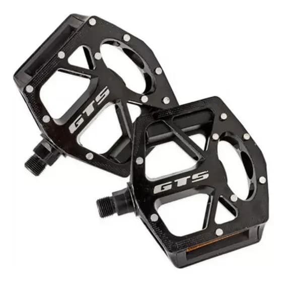 Par Pedal Plataforma Rosca Grossa 9/16 Gts Alumínio Nylon Mtb Bmx