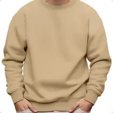 Moletom Gola Redonda Unissex Blusa De Frio Careca Casaco Feminino Masculino Flanelado Sem Estampa Algodão