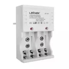 3 Carregador De Pilha Ley-261 Aaa Bateria 9v Recarregável