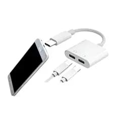 Adaptador Tipo C Duplo Para Fone E Carregador 2.1A Inova Cbo-7136