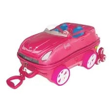 Mala Infantil Rosa Carrinho Rodinhas Viajante Barbie Resistente Leve