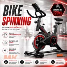 Bicicleta Bike Ergometrica Spinning Academia Fitness Profissional 120 KG