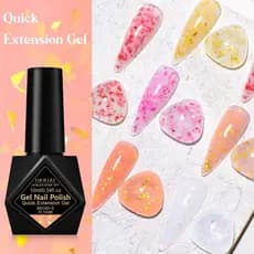 FOUR LILY 10ml Gel De Extensão De Folha De Ouro Líquido Transparente Curado Por Lâmpada LED UV De Longa Duração E Alto B