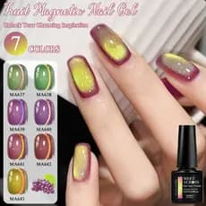 MEET Através 7ml 7 Cores Summer Fruit Theme Cat Eye Nail Gel Polonês Compatível Com Lâmpadas LED UV Acabamento Brilhante