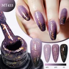 MTSSII 7ml Esmalte Em Gel Com Brilho Que Muda De Cor Térmica Efeito De Pó Brilhante Soak Off UV LED Curado Semi Permanen