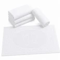 Kit 6 Tapete de Piso Hotel Felpudo 100% Algodão Toalha De Chão Para Banheiro 45x70cm Atacado