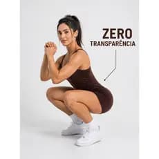 Macaquinho Fitness Feminino Suplex Zero Transparência Academia Premium
