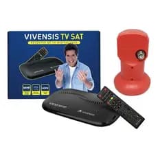 Kit Receptor De Tv Vivensis VX10 TV Sat Nova Parabólica + Lnbf Simples Vivensis Original
