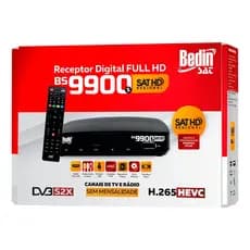 Receptor Parabólica Digital Tv Conversor Áudio Vídeo Bs990s