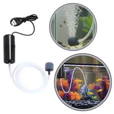 Bomba De Oxigênio/Ar Compressor Filtro USB Portátil Para Aquario De Peixes 12v Silencioso 1UN-3UN