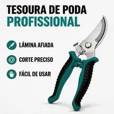 Tesoura de Jardinagem Profissional para Flores Plantas Galhos e Árvores Frutíferas 1un 2un 3un