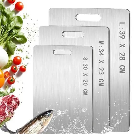 1UN 3UN Tábua Corte Profissional  304 Aço Inoxidável  Antimofo  Antibacteriano Ferramenta  Cozinha