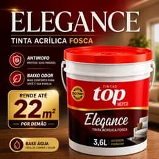 Tinta Acrílica Para Parede Base Água Fosca Baixo Odor 3,6L Antimofo