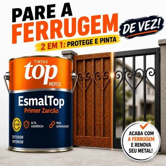 Tinta Direto na Ferrugem 900ml – Alta Aderência, Proteção e Acabamento Fosco para Metal