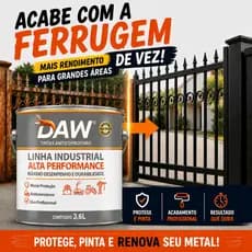 Esmalte Direto na Ferrugem 3,6L – Secagem Rápida e Alta Aderência no Metal