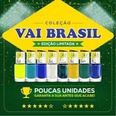 Kit Esmalte Cora Vai Brasil - (8 esmaltes)