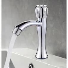 Torneira de Bancada Bica Alta Cromada ABS Monocomando Fácil Instalação para Banheiro Design Moderno e Sofisticado