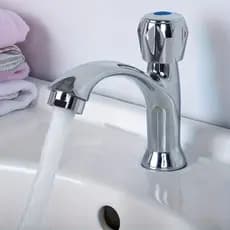 Solido Torneira de Bancada ABS com Acabamento em Metal Cromado para Banheiro Lavabo Lavatório Pia Cuba Giratória