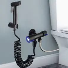 Kit de Ducha Higiênica Para Banheiro Completa Luxo Metal Inox núcleo da válvula de cobre Chuveirinho Privada