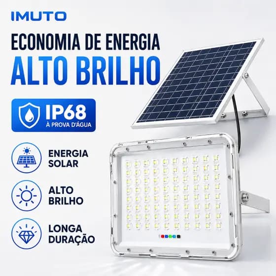 Enorme Brilhante Refletor Led Lâmpada Solar 100000W Luz De Led IP67 à Prova D'Água Externas