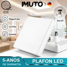 400W Luminária Led De Teto Quadrada Sobrepor Branco Frio Bivolt Painel Plafon Para Casa Escritório Banheiro
