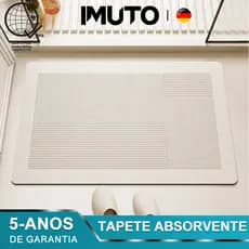 Tapete Absorvente Antiderrapante 120x60cm Secagem Rápida Para Banheiro Cozinha Lavanderia Entrada De Casa Multiuso