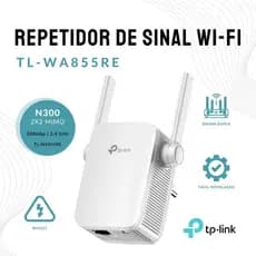 Repetidor Tp Link 855 Extensor de internet 300 Mbps Casa Grande Original C/ NF fácil configuração
