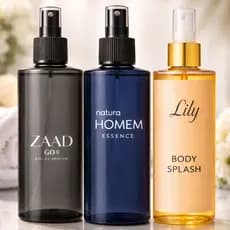 Perfumes Masculino e Feminino Zaad Homem Lily Aromas Marcante Alta Fixação e Longa Duração