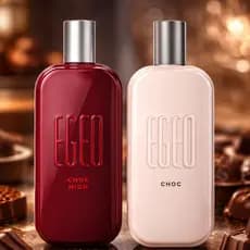 Kit 2 Body Splash Egeo Choc High 60ml Feminino Aroma Chocolate Envolvente Fragrância Doce Prolongada