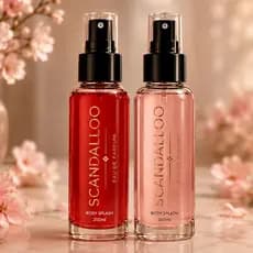 Kit 2 Perfume Deo Colônia Scandalloo Red e Rose 200ML Perfume de Otima Qualidade