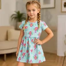 Vestido Infantil Juvenil Feminino Sereia do Tamanhos 2 a 12 - Vestido Infantil | Vestido Menina