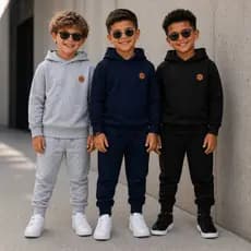 Kit 3 Conjunto Moletom Infantil Menino Peluciado | Conjuntos do 01 ao 10 Anos | Casaco + Calça de Moletom