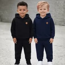 Kit 2 Conjunto Moletom Infantil Menino Peluciado do 01 ao 10 Anos | Abrigo Infantil Casaco + Calça de Moletom