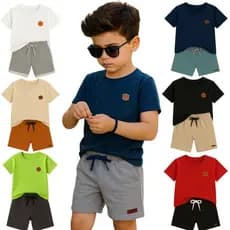 Kit Conjunto Infantil Masculino Liso do 2 ao 12 Sortido | Kit Roupa Infantil Menino