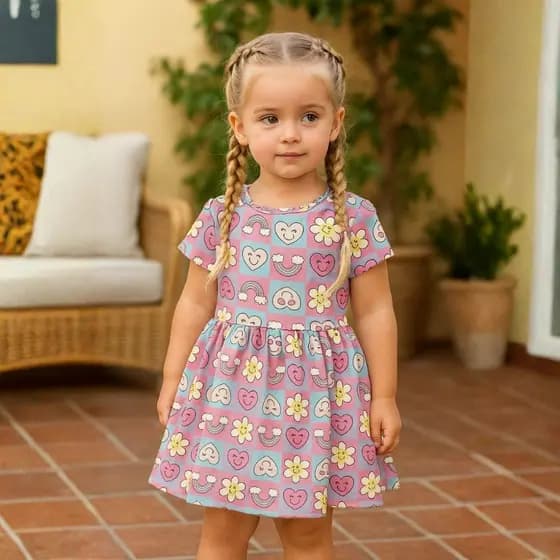 Vestido Infantil Juvenil Feminino Blogueirinha do Tamanhos 2 a 12 - Vestido Infantil | Vestido Menina