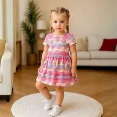 Vestido Infantil Menina 2 Anos de  Coração do Tamanhos 2 a 12 - Vestido Infantil | Vestido Menina