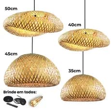 Luminárias de Teto Lustre Sala Cozinha Mesa Natural Pendente Rústicos Modelos Mais Vendidos