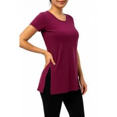 Blusa Feminina cobre bumbum gola Redonda academia fitness sobre legging t shirt