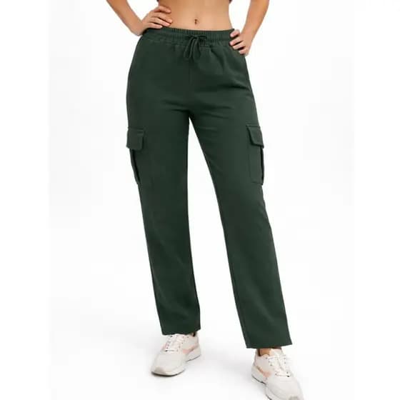 Calça Cargo Feminina Sem Punho Moda Blogueira
