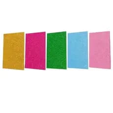Placas De EVA com Glitter 40x60 - Kit com 5 folhas - Cores Variadas