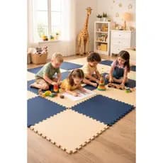 Kit 6 Tatames Infantil 50x50 10mm Linha Premium - EVA - Bebê