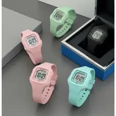 Relógio Digital Unissex Minimalista Moderno Pulseira Macia Confortável Para Dia a Dia