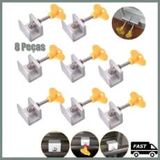 Kit 8pcs Travas Para Porta Janela Correr Segurança Infantil alta qualidade