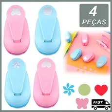 4PCS Perfurador De Papel Diversos Modelos De Furo Furadores De  e Papel